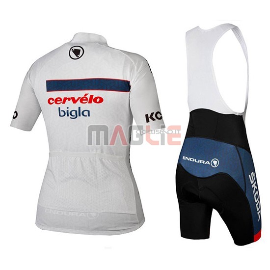 Maglia Cervelo Bigla Manica Corta 2018 Bianco Nero